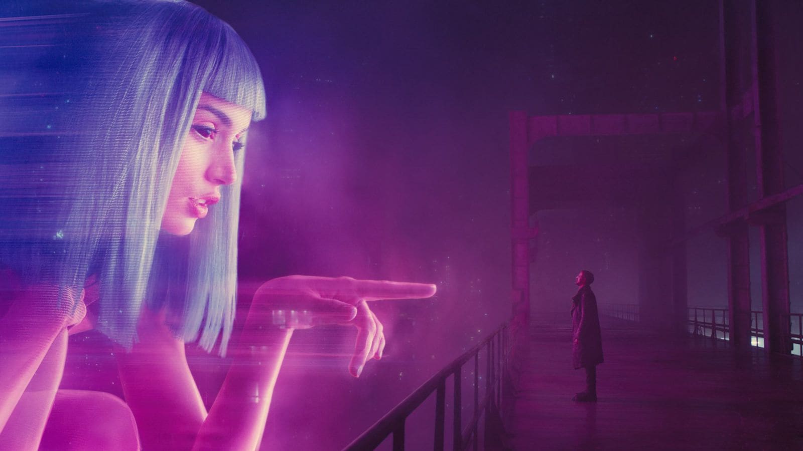 Talking to AI girl in the movie "Blade Runner 2029"