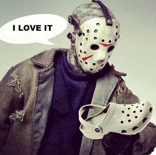 Jason loves crocs